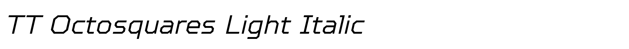 TT Octosquares Light Italic image